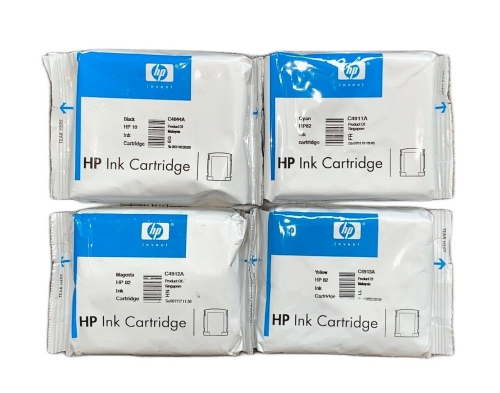 Tusz HP 82 + HP 10 CMYK Oryginał no box