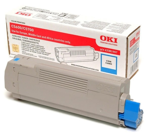 Toner OKI C5600 43381907 2 tys. C Oryginał pudełko zastępcze
