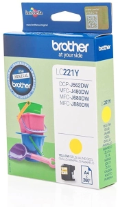 Tusz Brother LC-221 3,9ml Y Oryginał no box