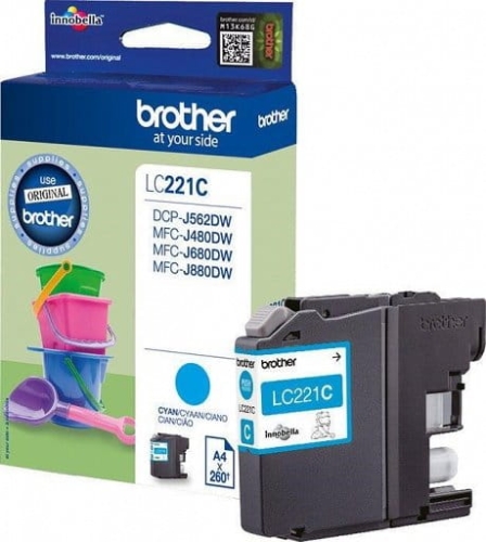 Tusz Brother LC-221 3,9ml C Oryginał no box