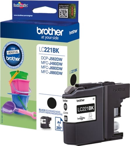 Tusz Brother LC-221 3,9ml K Oryginał no box