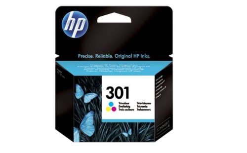 Tusz HP 301 CH562EE 3ml CMY Oryginał no box