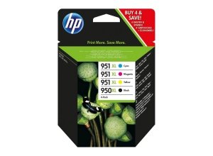 Tusz HP 950XL 1 x 53ml + 951XL 3 x 17ml C2P43AE CMYK Oryginał no box