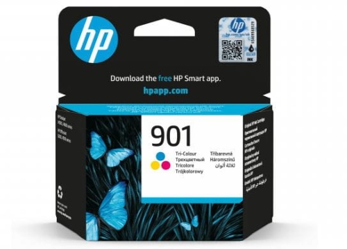 Tusz HP 901 CC656AE 9ml CMY Oryginał no box