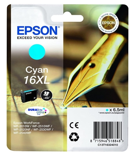 Tusz Epson 16XL C13T16324010 6,5ml C Oryginał no box