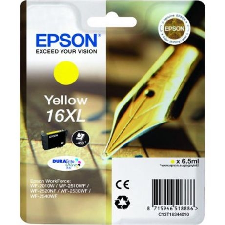Tusz Epson 16XL C13T16344010 6,5ml Y Oryginał no box