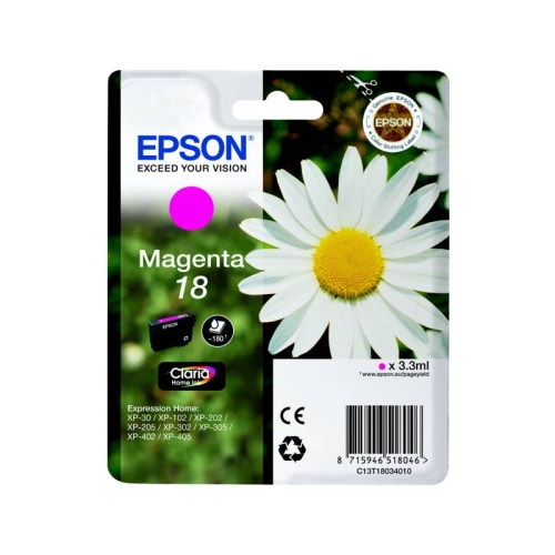 Tusz Epson 18 C13T18034010 3,3ml M Oryginał no box