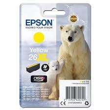 Tusz Epson 26XL C13T26344012 9,7ml Y Oryginał no box