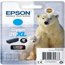 Tusz Epson 26XL C13T26324012 9,7ml C Oryginał no box