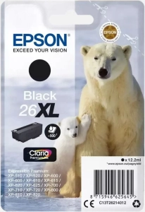 Tusz Epson 26XL C13T26214010 12,2ml K Oryginał no box