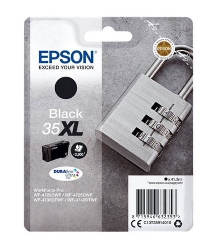 Tusz Epson 35XL C13T35914010 41,2ml K Oryginał no box