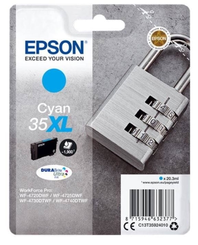 Tusz Epson 35XL C13T35924010 20,3ml C Oryginał no box