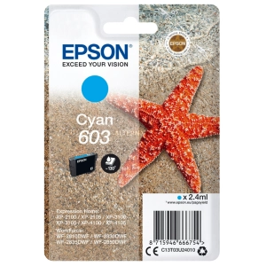 Tusz Epson 603 C13T03U24020 2,4ml C Oryginał no box