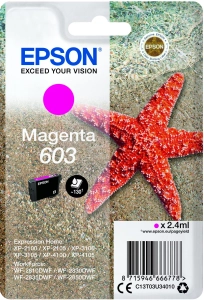 Tusz Epson 603 C13T03U34020 2,4ml M Oryginał no box