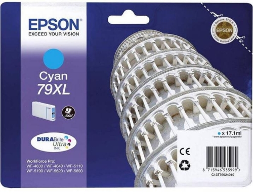 Tusz Epson 79XL C13T79024010 17,1ml C Oryginał no box
