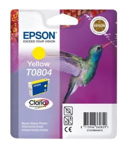 Tusz Epson T0804 C13T08044010 7,4ml Y Oryginał no box