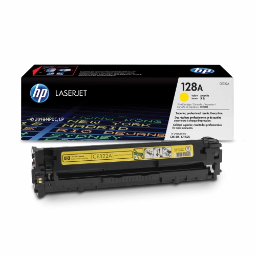 Toner HP 128A CE322A 1,3 tys. Y Oryginał no box