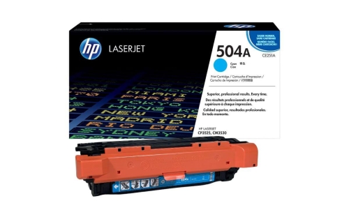 Toner HP 504A CE251A 7 tys. C Oryginał no box