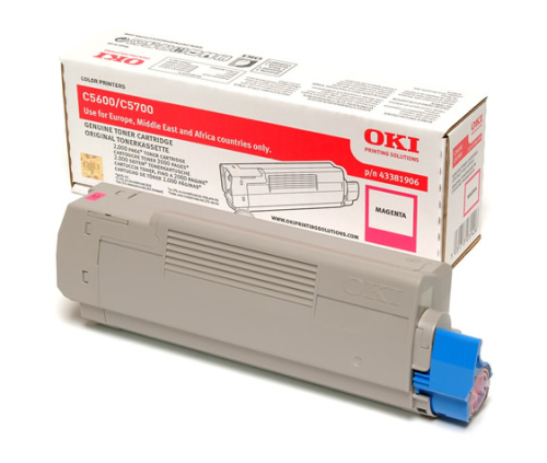Toner OKI C5600 43381906 2 tys. M Oryginał pudełko zastępcze