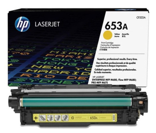 Toner HP 653A CF322A 16,5 tys. Y Oryginał no box