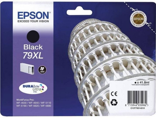 Tusz Epson 79XL C13T79014010 41,8ml K Oryginał no box
