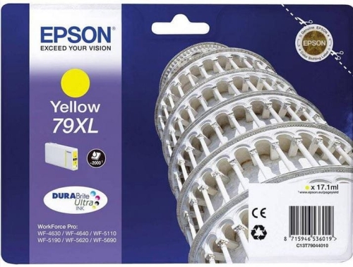 Tusz Epson 79XL C13T79044010 17,1ml Y Oryginał no box