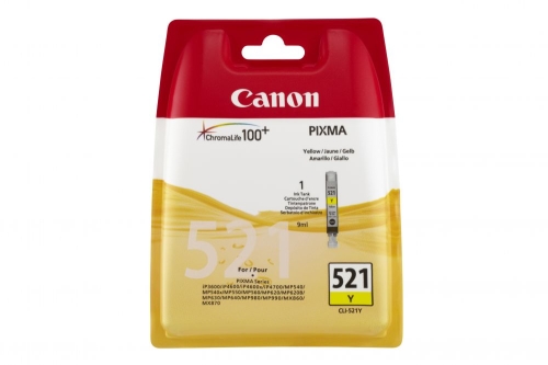 Tusz Canon CLI-521 2936B001 9ml Y Oryginał no box