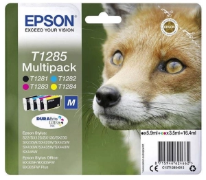 Tusz Epson T1285 C13T12854010 1 x 5,9ml + 3 x 3,5ml CMYK Oryginał no box 