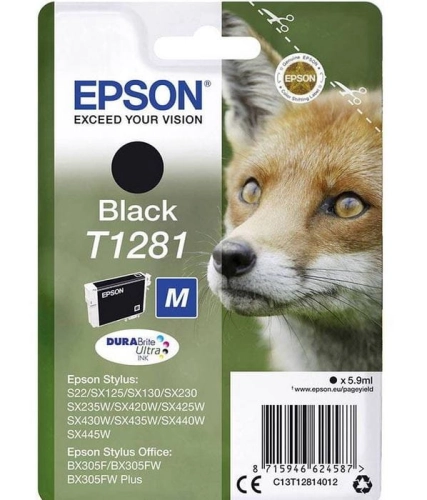 Tusz Epson T1281 C13T12814011 5,9ml K Oryginał no box