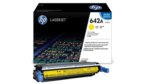 Toner HP 642A CB402A 7,5 tys. Y Oryginał no box