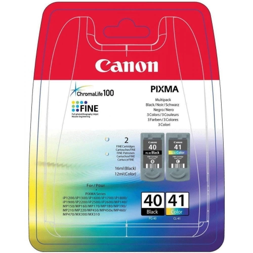 Tusz Canon PG-40 + CL-41 0615B043 CMYK Oryginał no box