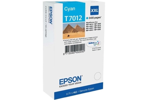 Tusz Epson T7013 XXL C13T70134010 34ml C Oryginał no box