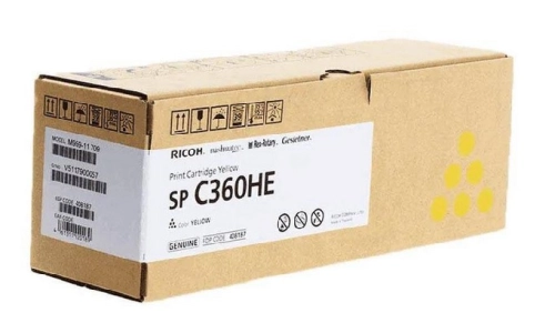 Toner Ricoh SP C360HE 408187 5 tys. Y Oryginał
