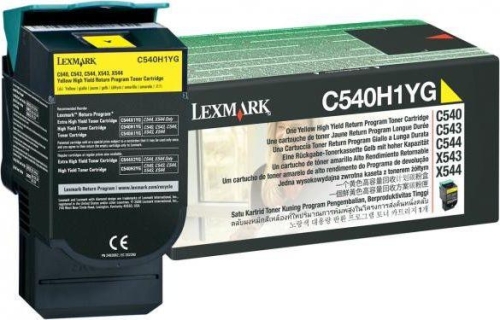 Toner Lexmark C540 C540H1YG 2 tys. Y Oryginał open box