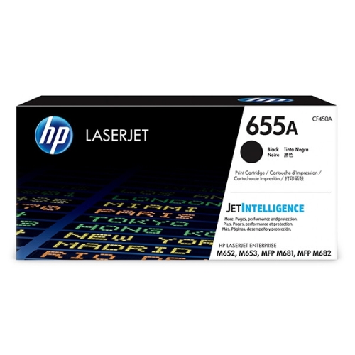 Toner HP 655A CF450A 12,5 tys. K Oryginał no box