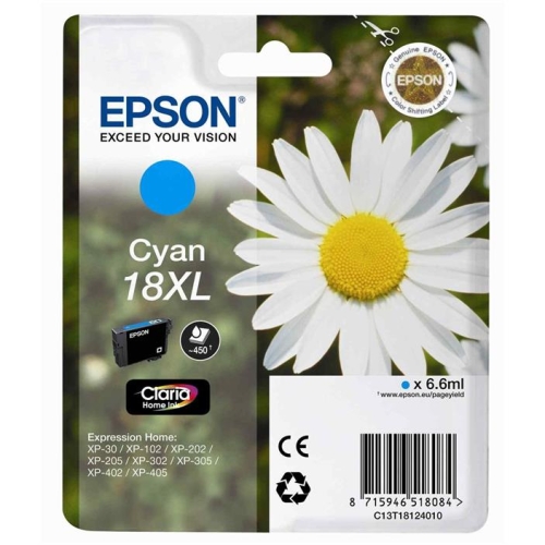 Tusz Epson 18XL C13T18124010 6,6ml C Oryginał no box
