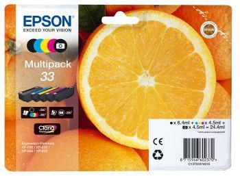 Tusz Epson 33XL C13T33574011 47ml CMYK + PK Oryginał no box