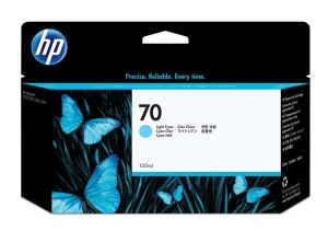 Tusz HP 70 C9390A 130ml Light Cyan Oryginał no box