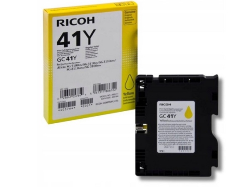 Tusz Ricoh GC-41 405764 Y Oryginał no box