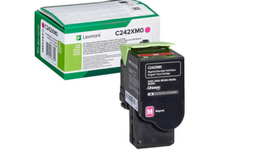 Toner Lexmark C242 C242XM0 3,5 tys. M Oryginał no box