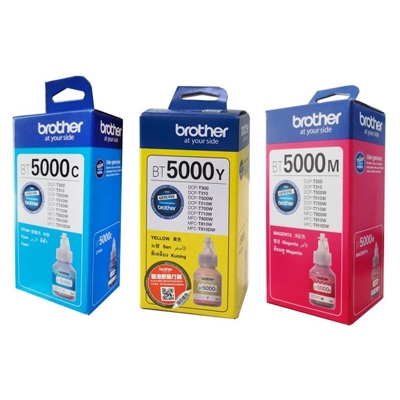 Tusz Brother BT-5000 3 x 48,8ml CMY Oryginał komplet