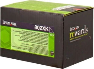Toner Lexmark 802XKE 80C2XK0 8 tys. K Oryginał no box