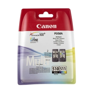 Tusz Canon PG-510+CL-511 2970B010 CMYK Oryginał